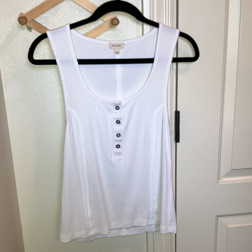 Pilcro Andie Ribbed Henley Top